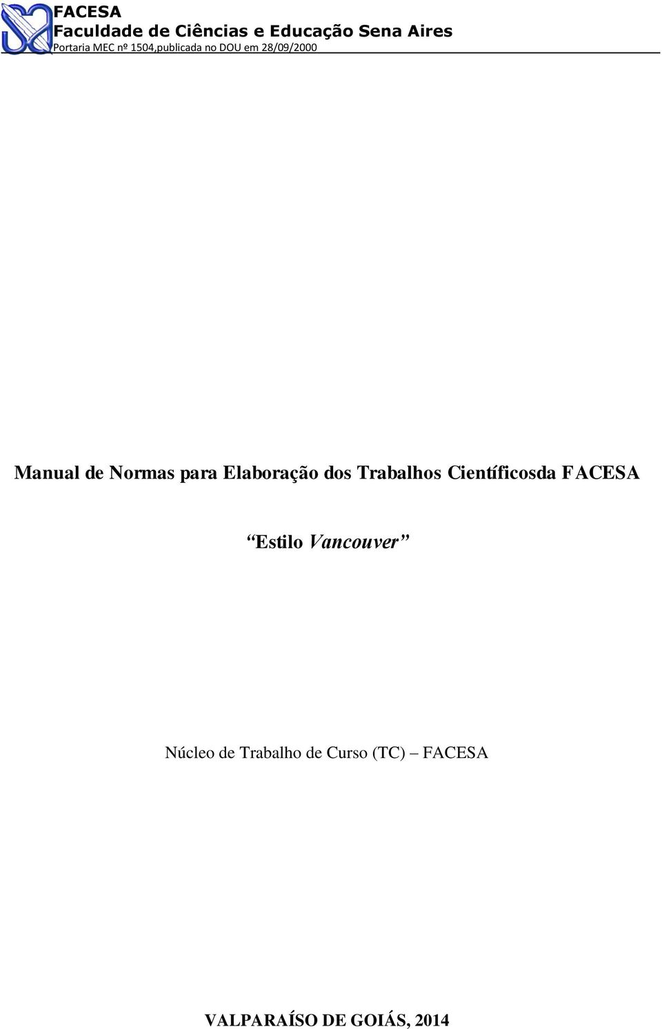 Vancouver Núcleo de Trabalho de Curso