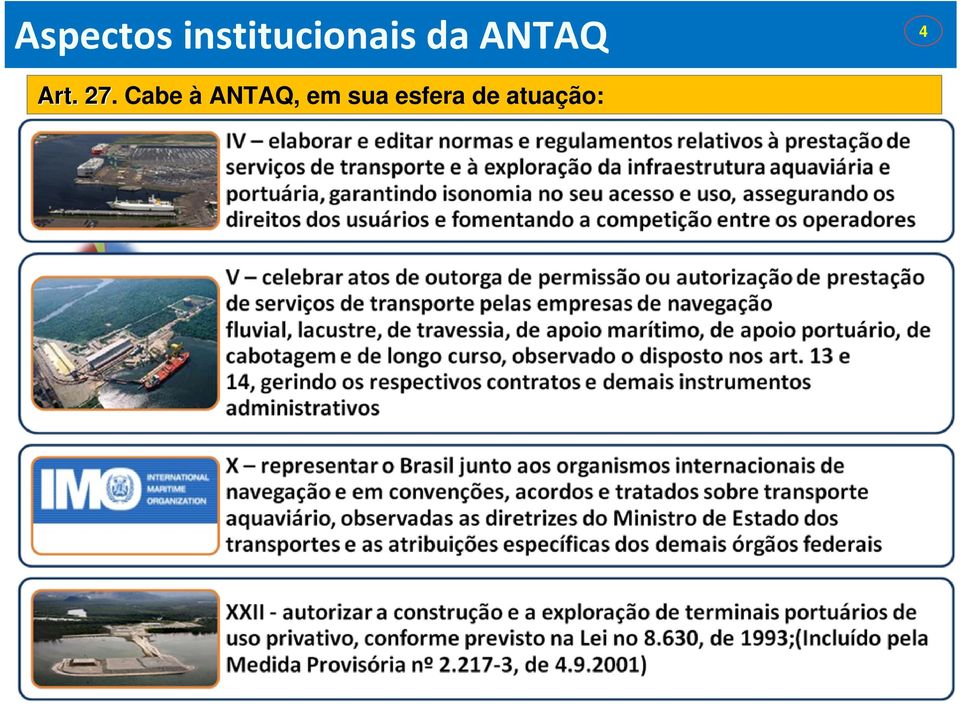 ANTAQ 4 Art. 27.