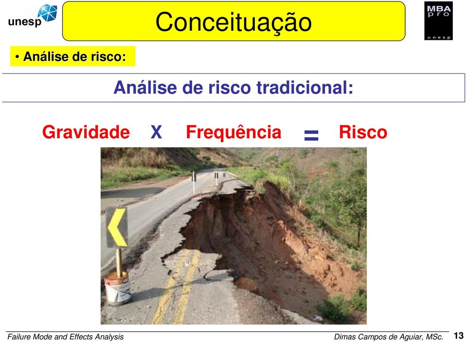 Gravidade X Frequência = isco