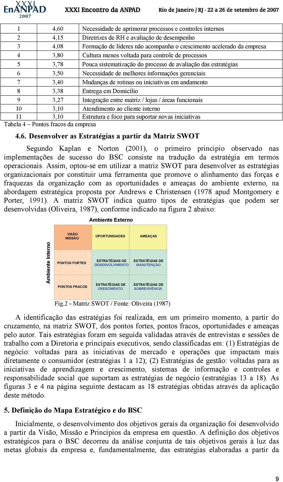 Mudanças de rotinas ou iniciativas em andamento 8 3,38 Entrega em Domicílio 9 3,27 Integração entre matriz / lojas / áreas funcionais 10 3,10 Atendimento ao cliente interno 11 3,10 Estrutura e foco