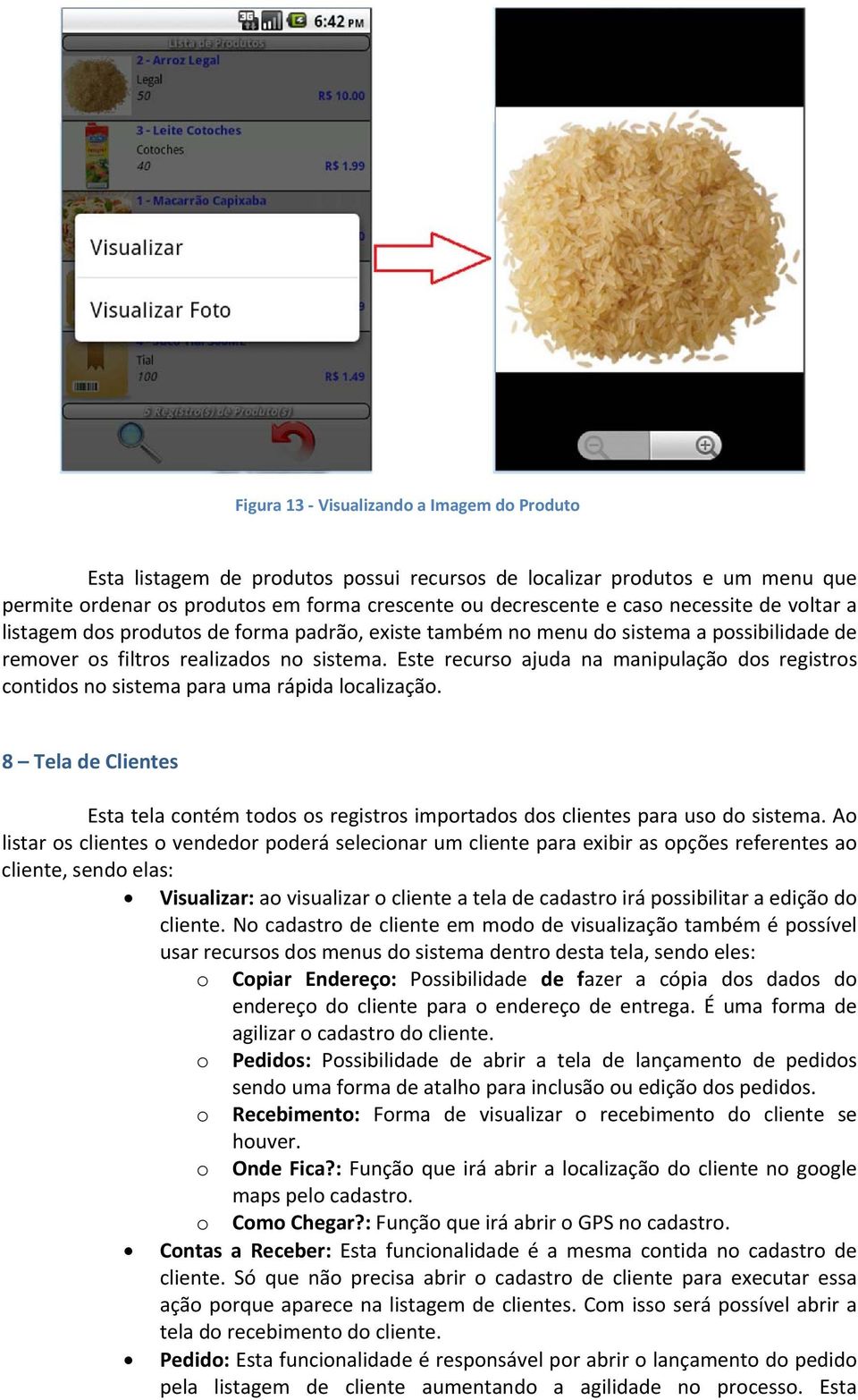 Este recurso ajuda na manipulação dos registros contidos no sistema para uma rápida localização. 8 Tela de Clientes Esta tela contém todos os registros importados dos clientes para uso do sistema.