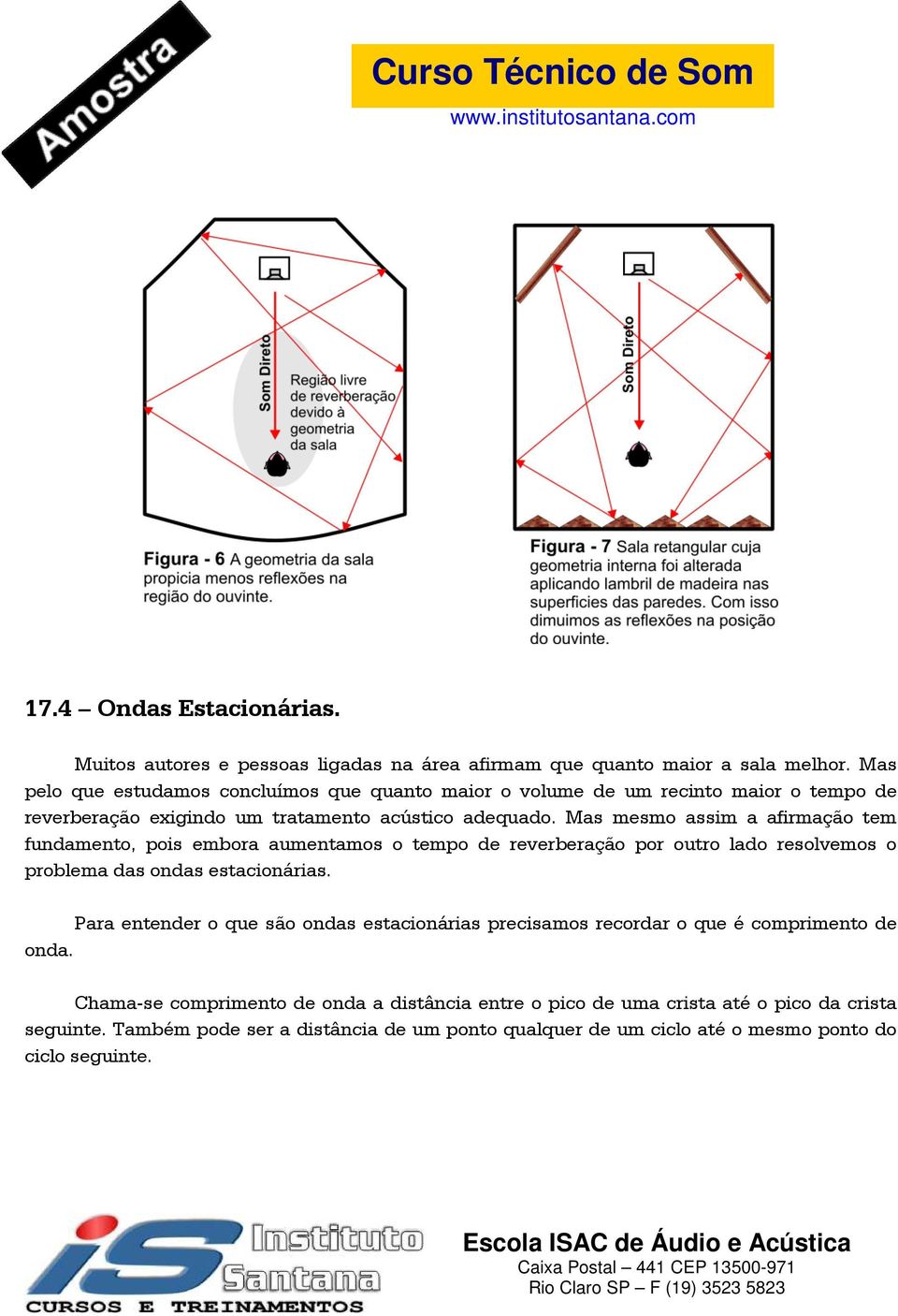 Mas mesmo assim a afirmação tem fundamento, pois embora aumentamos o tempo de reverberação por outro lado resolvemos o problema das ondas estacionárias.