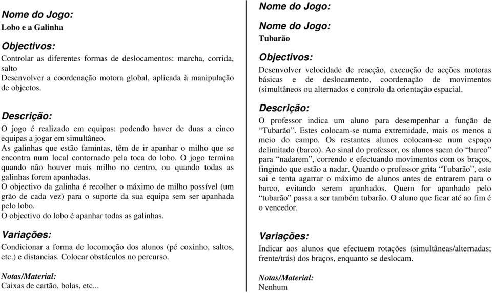 As galinhas que estão famintas, têm de ir apanhar o milho que se encontra num local contornado pela toca do lobo.