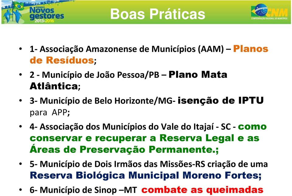 Itajaí-SC - como conservar e recuperar a Reserva Legal e as Áreas de Preservação Permanente.