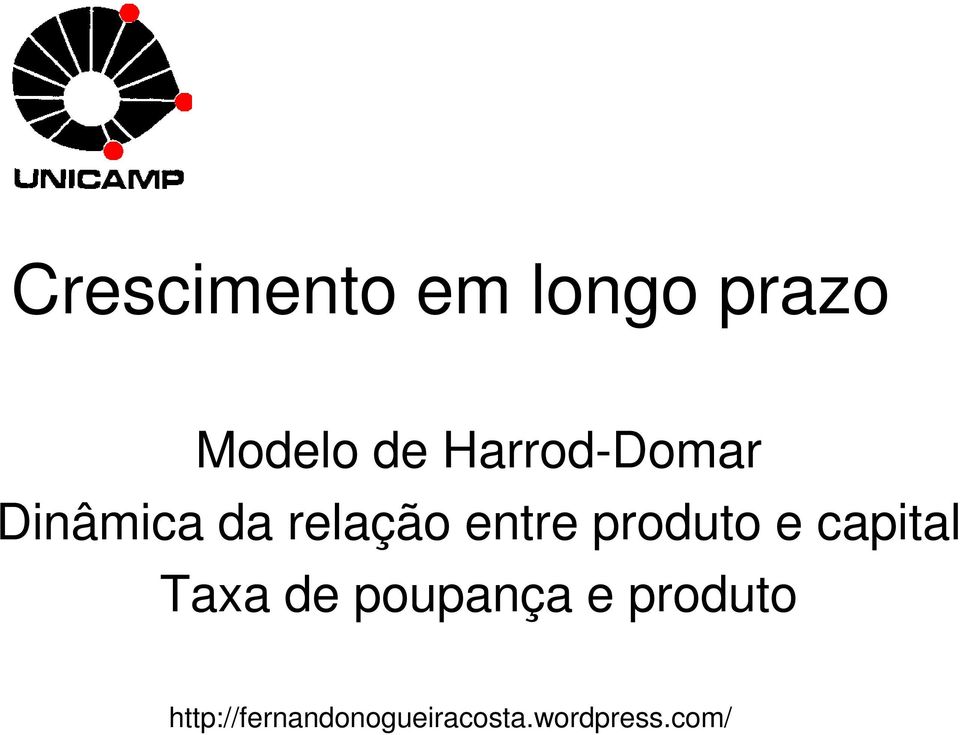 produto e capital Taxa de poupança e