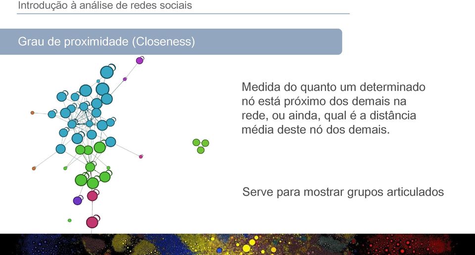 rede, ou ainda, qual é a distância média deste