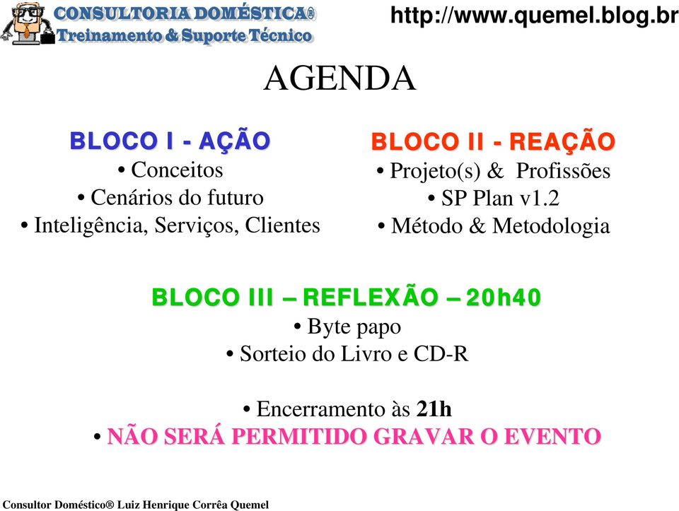 br BLOCO II - REAÇÃO Projeto(s) & Profissões SP Plan v1.