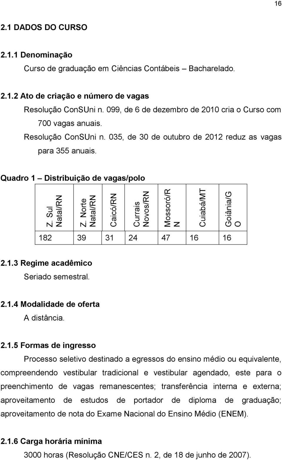 Sul Natal/RN Z. Norte Natal/RN Caicó/RN Currais Novos/RN Mossoró/R N Cuiabá/MT Goiânia/G O 18