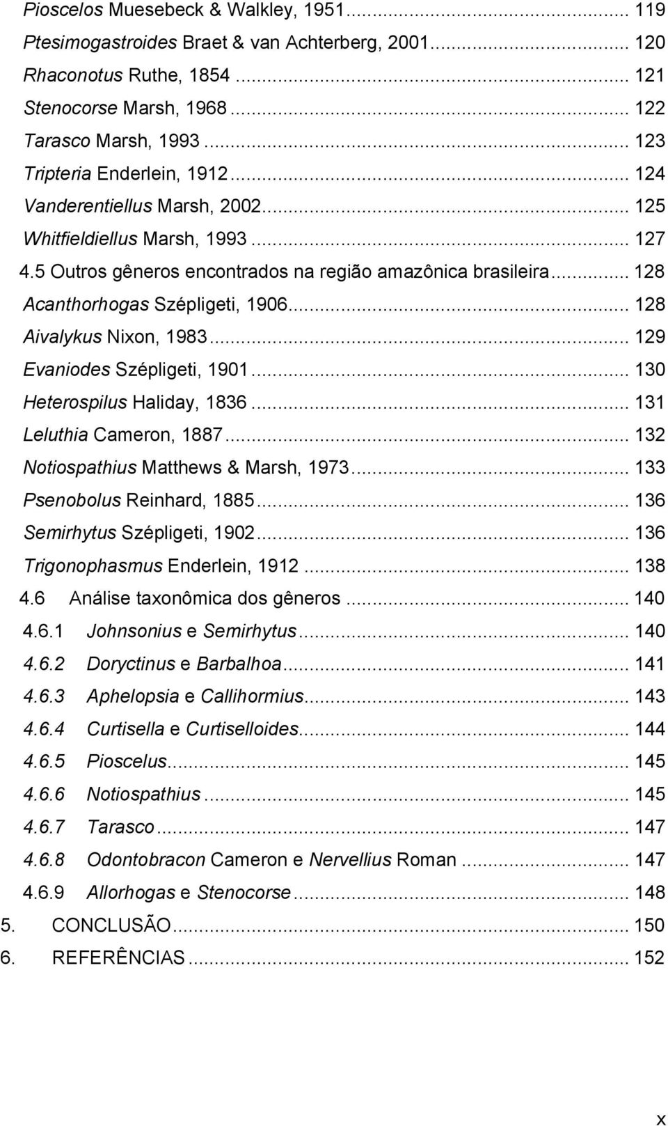 .. 128 Acanthorhogas Szépligeti, 1906... 128 Aivalykus Nixon, 1983... 129 Evaniodes Szépligeti, 1901... 130 Heterospilus Haliday, 1836... 131 Leluthia Cameron, 1887.