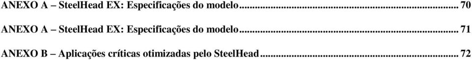 .. 70 ANEXO A SteelHead EX: