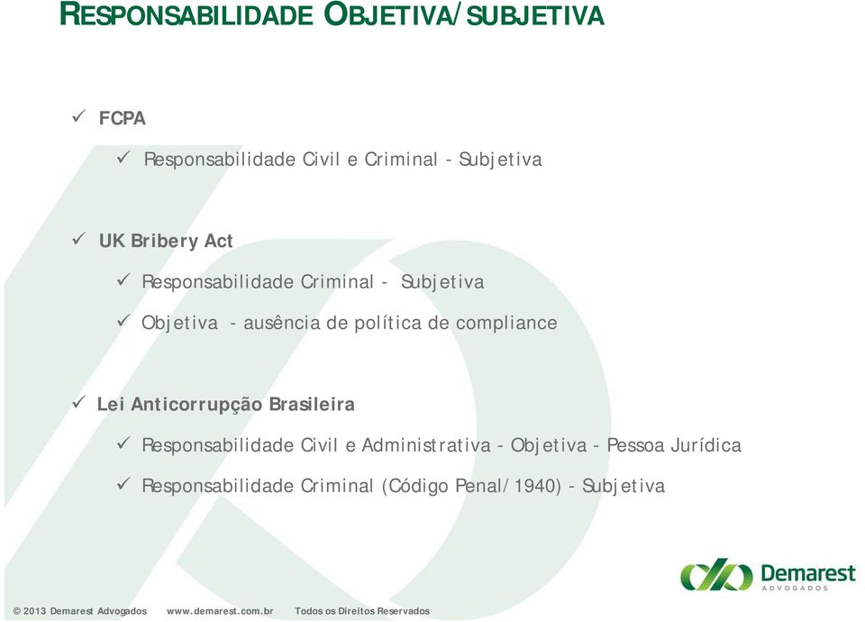 política de compliance Lei Anticorrupção Brasileira Responsabilidade Civil e