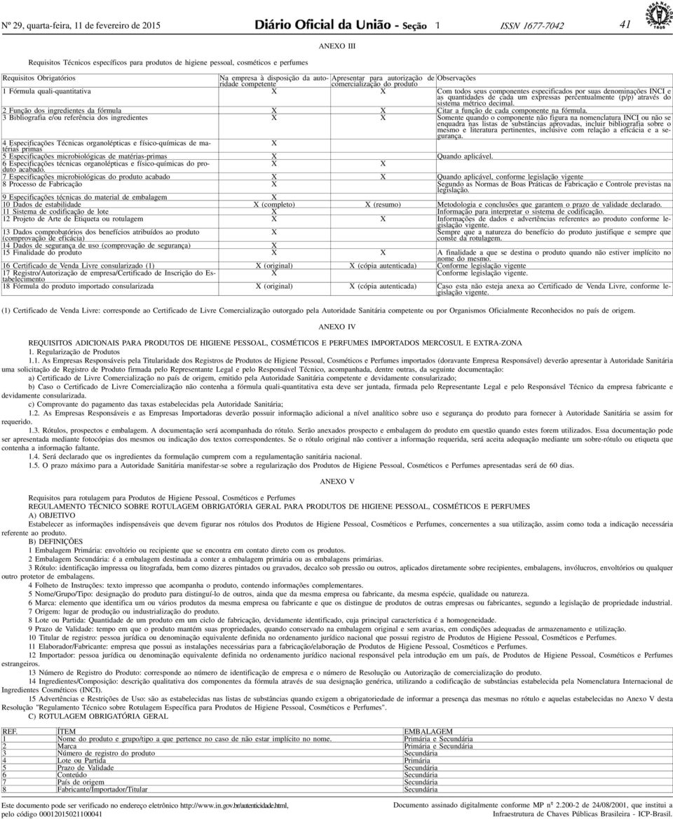 denominações INCI e as quantidades de cada um expressas percentualmente (p/p) através do sistema métrico decimal. 2 Função dos ingredientes da fórmula X X Citar a função de cada componente na fórmula.