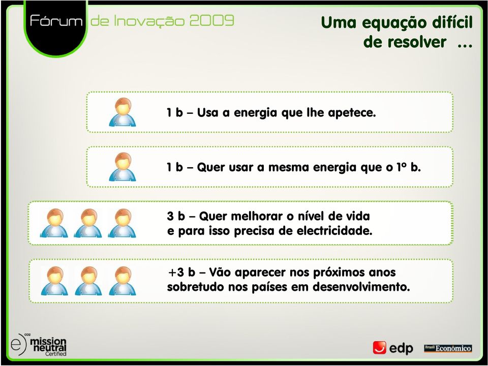 3 b Quer melhorar o nível de vida e para isso precisa de