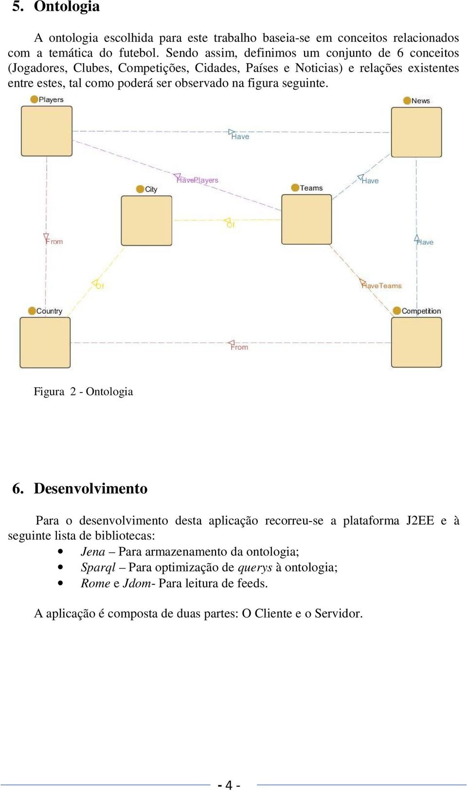 ser observado na figura seguinte. Figura 2 - Ontologia 6.