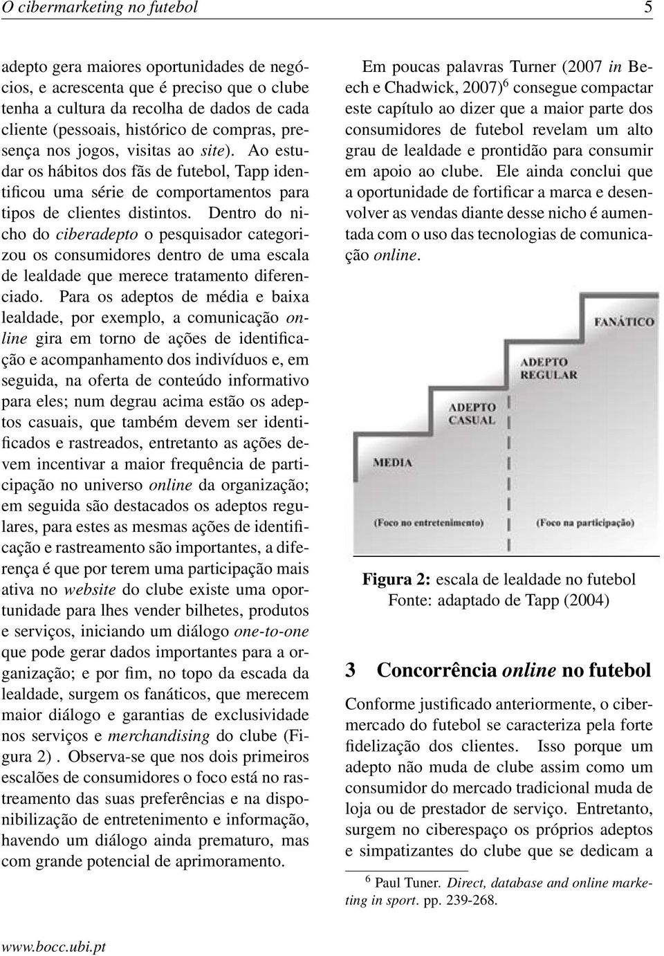 Dentro do nicho do ciberadepto o pesquisador categorizou os consumidores dentro de uma escala de lealdade que merece tratamento diferenciado.