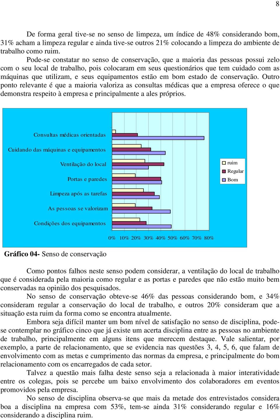 bm estad de cnservaçã. Outr pnt relevante é que a mairia valriza as cnsultas médicas que a empresa ferece que demnstra respeit à empresa e principalmente a ales própris.