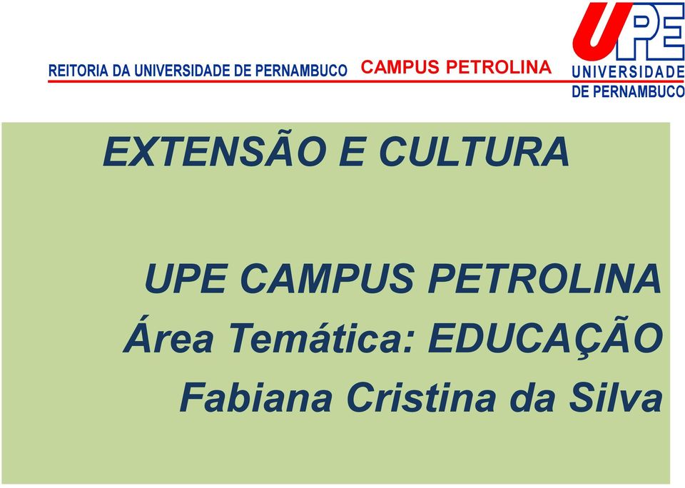 Temática: EDUCAÇÃO