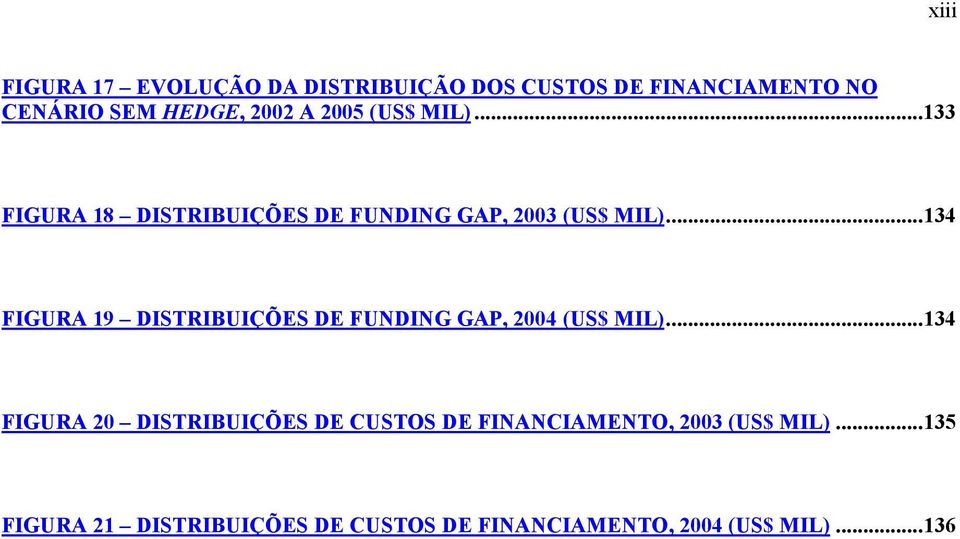 ..134 FIGURA 19 DISTRIBUIÇÕES DE FUNDING GAP, 2004 (US$ MIL).