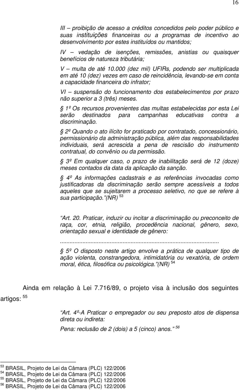 000 (dez mil) UFIRs, podendo ser multiplicada em até 10 (dez) vezes em caso de reincidência, levando-se em conta a capacidade financeira do infrator; VI suspensão do funcionamento dos