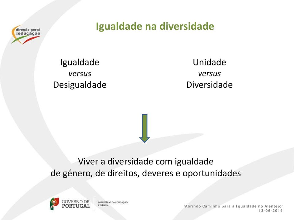 Diversidade Viver a diversidade com