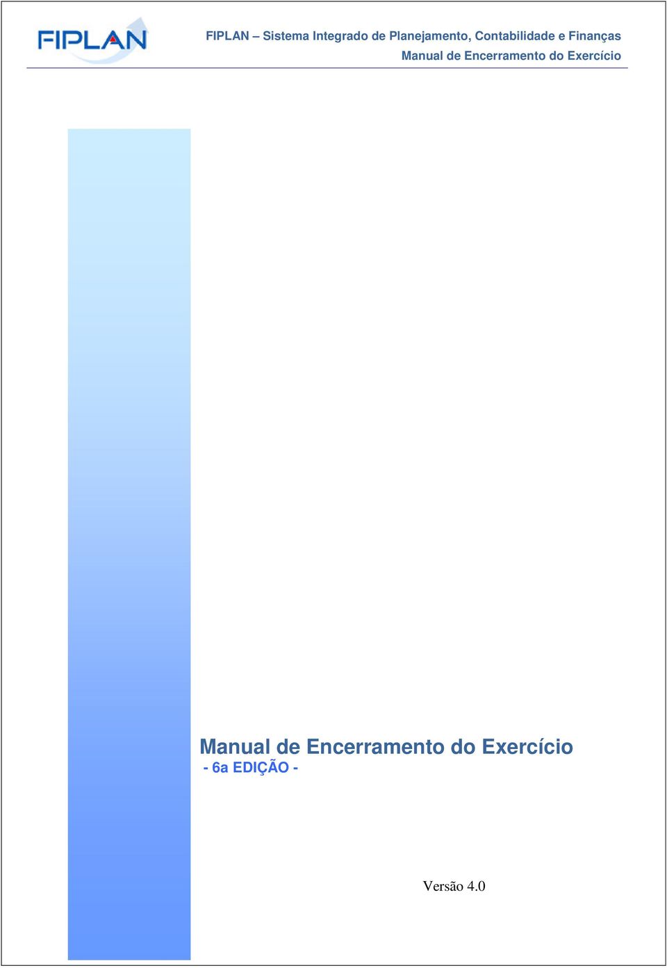 Manual de Encerramento do Exercício