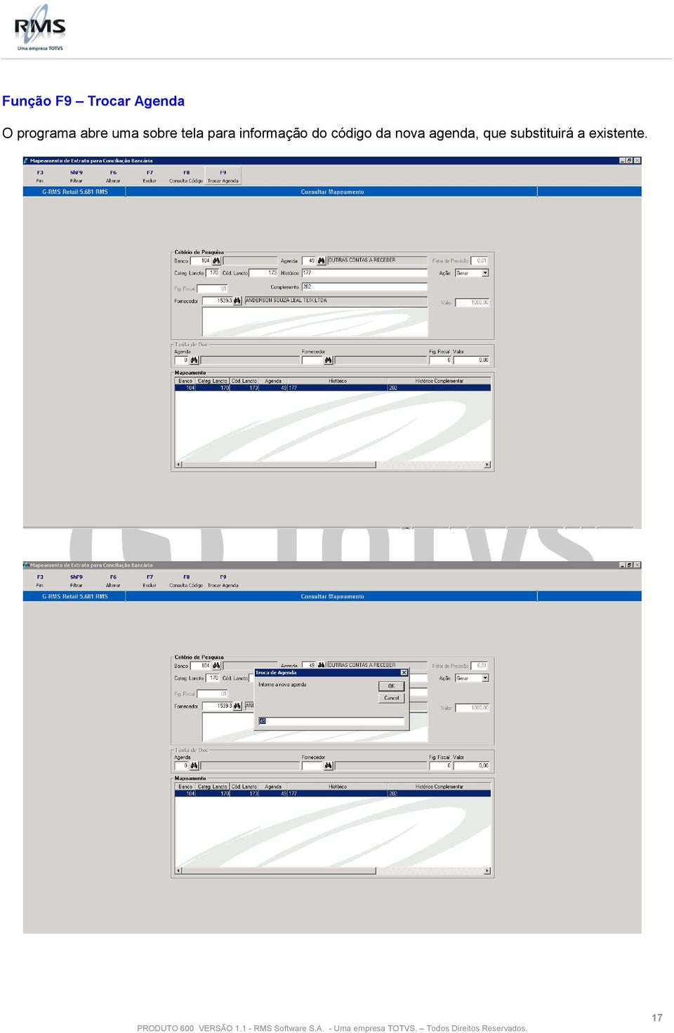 para informação do código da