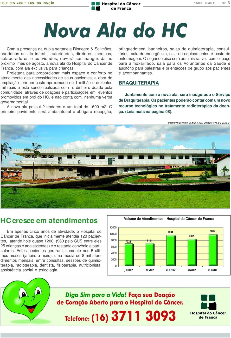 Projetada para proporcionar mais espaço e conforto no atendimento das necessidades de seus pacientes, a obra de ampliação tem um custo aproximado de 1 milhão e duzentos mil reais e está sendo