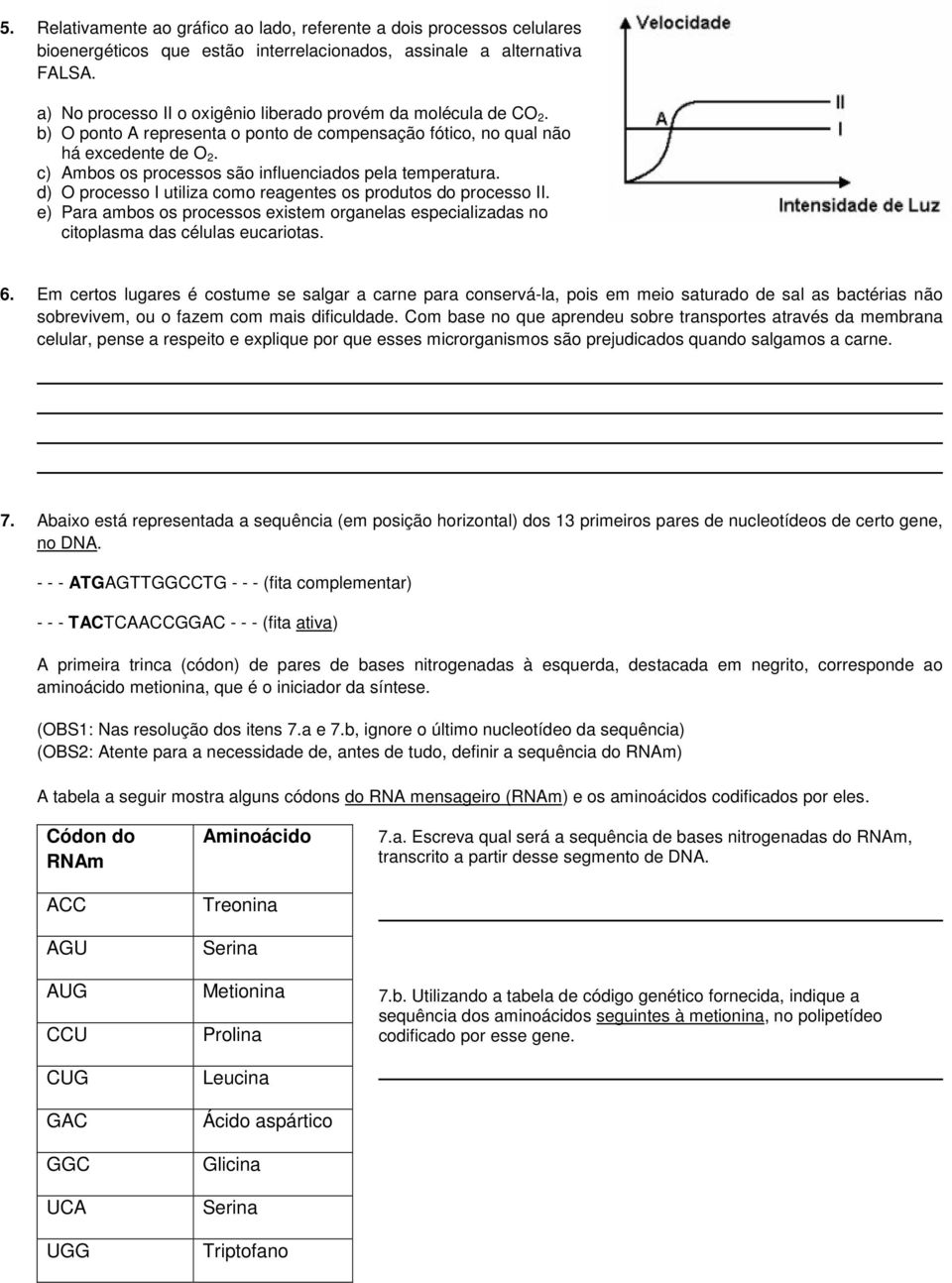 c) Ambos os processos são influenciados pela temperatura. d) O processo I utiliza como reagentes os produtos do processo II.