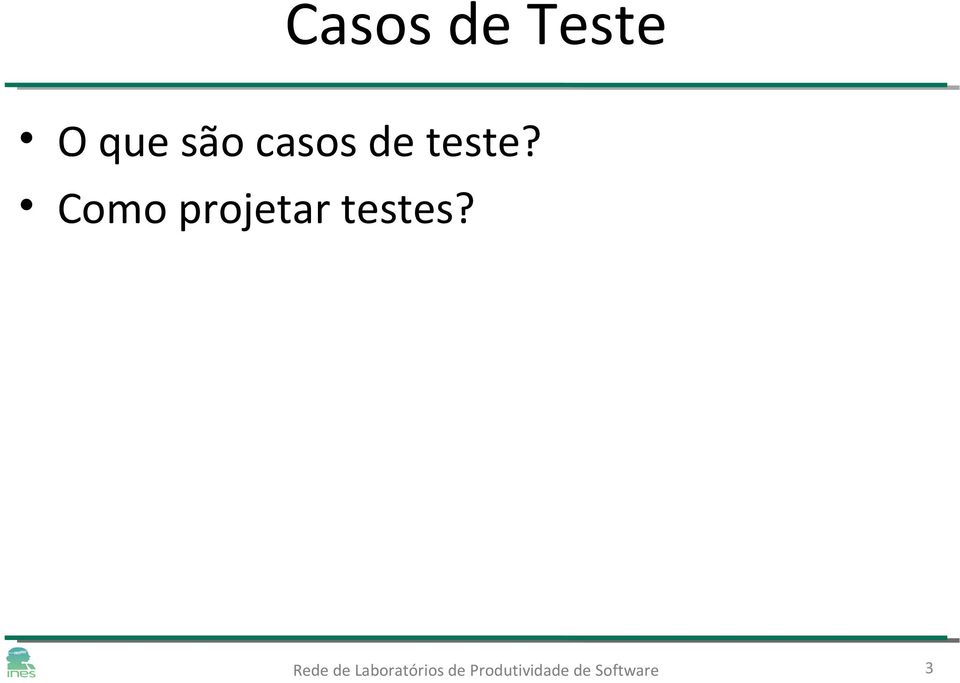 de teste?