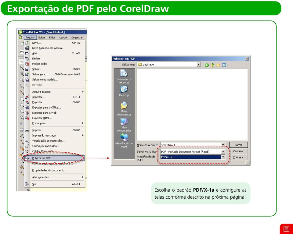 PDF/X-1a e configure as