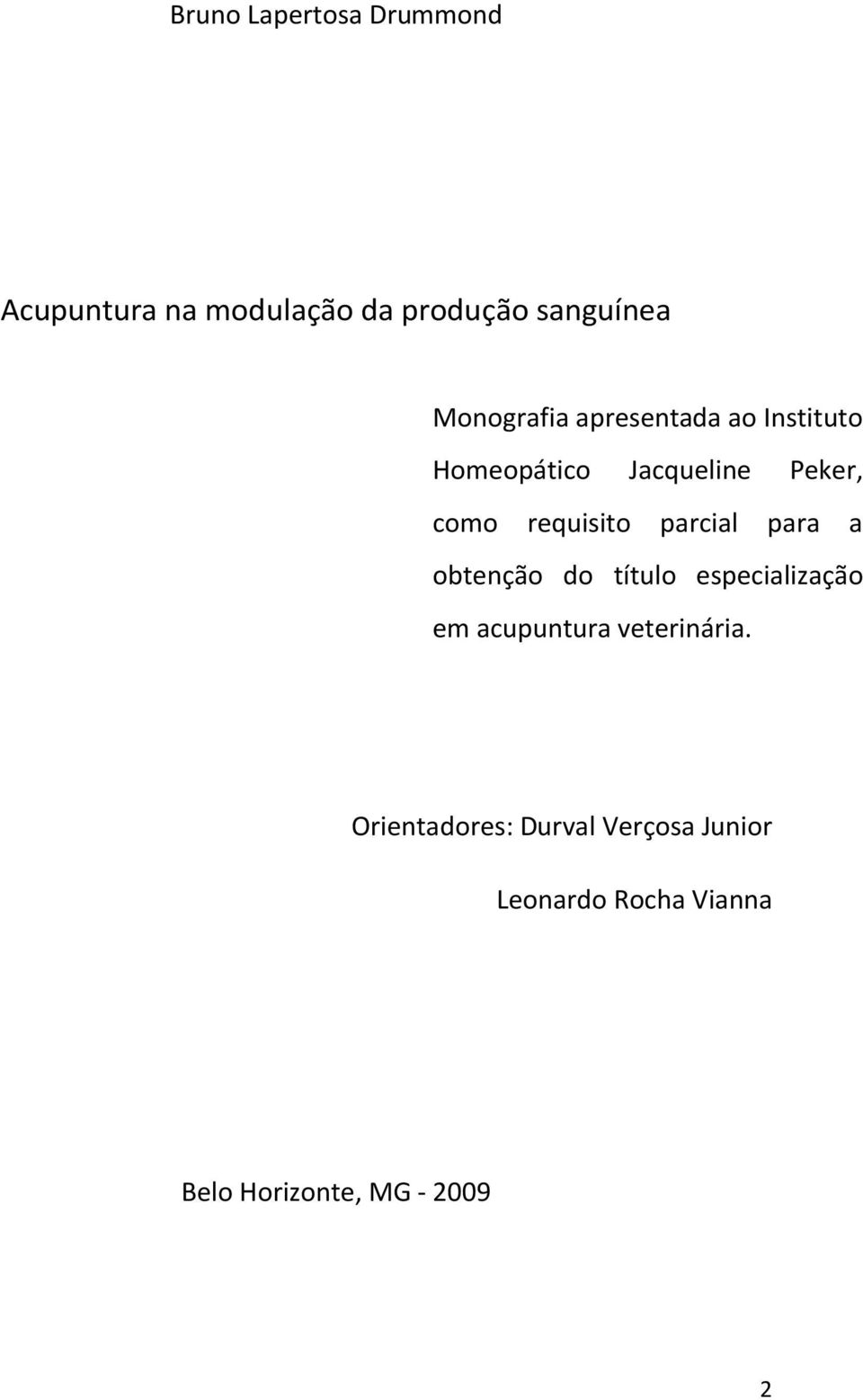 requisito parcial para a obtenção do título especialização em acupuntura