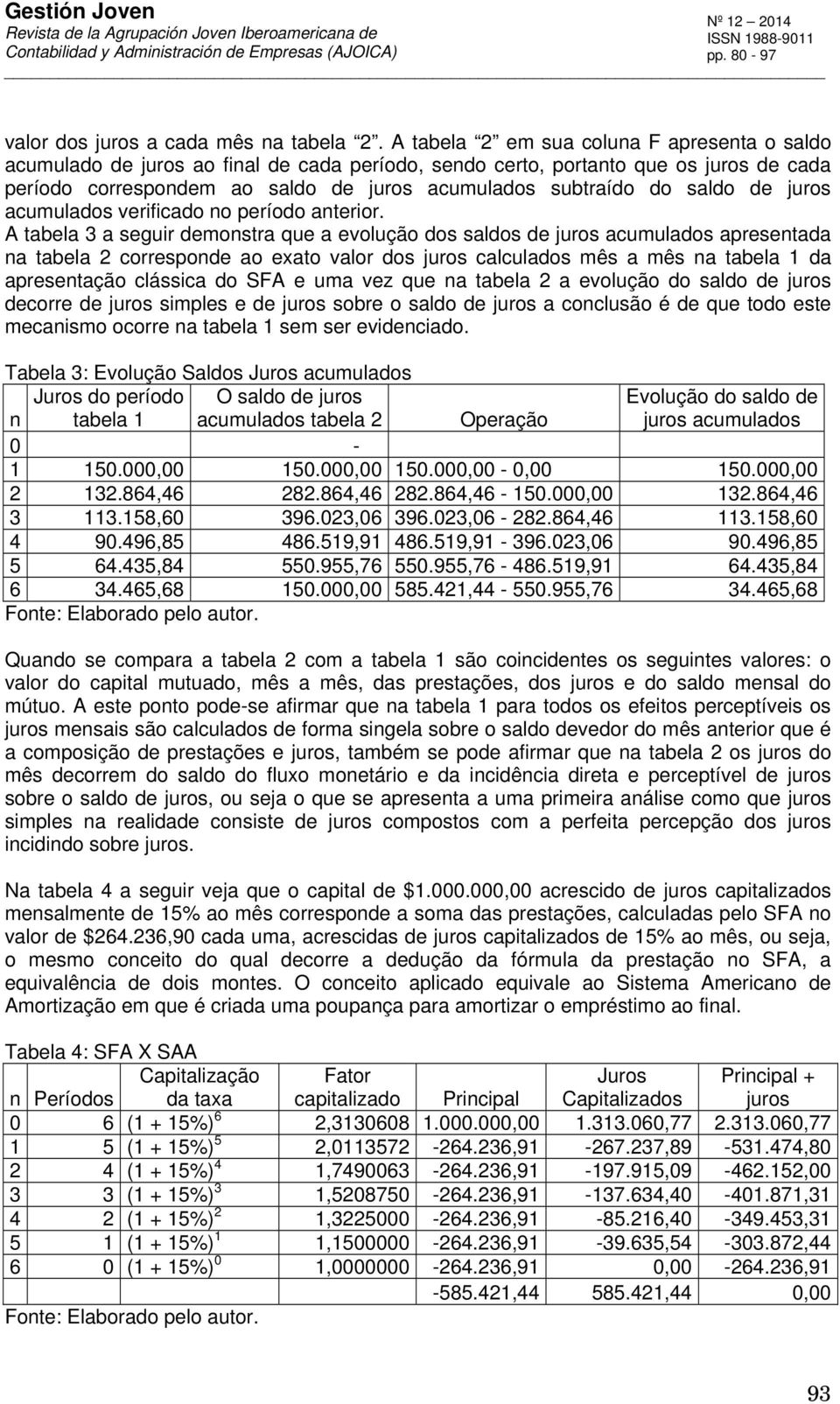 juros acumulados verificado o período aterior.