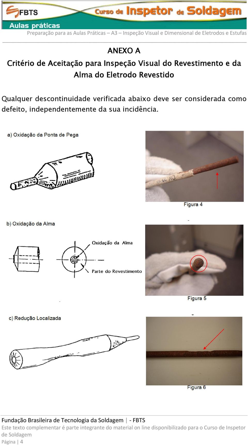 descontinuidade verificada abaixo deve ser considerada