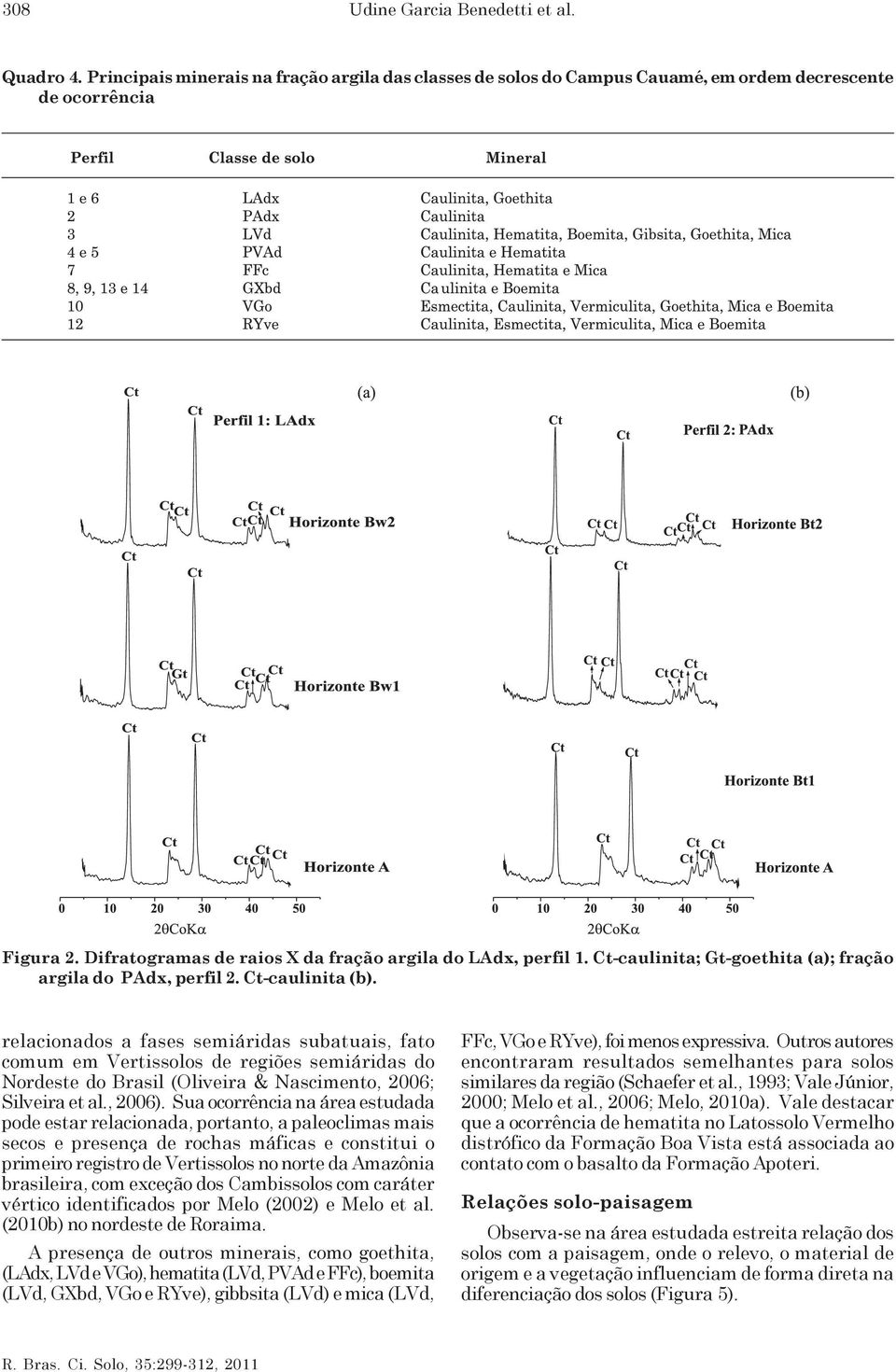 relacionados a fases semiáridas subatuais, fato comum em Vertissolos de regiões semiáridas do Nordeste do Brasil (Oliveira & Nascimento, 2006; Silveira et al., 2006).