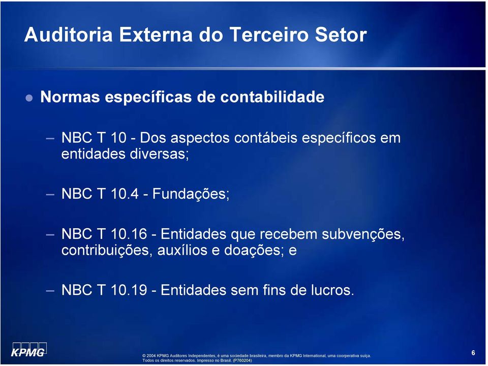 4 - Fundações; NBC T 10.