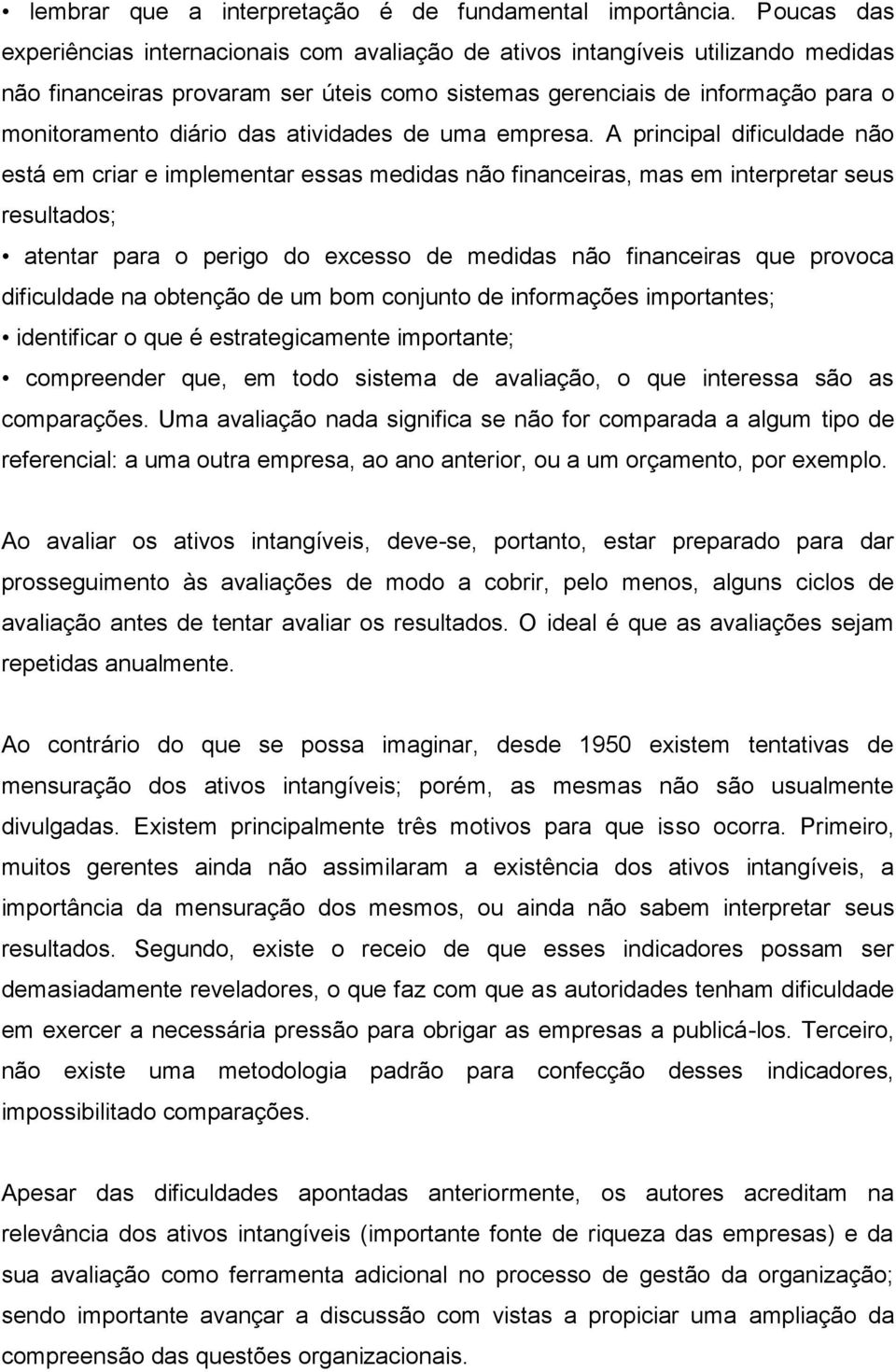 atividades de uma empresa.