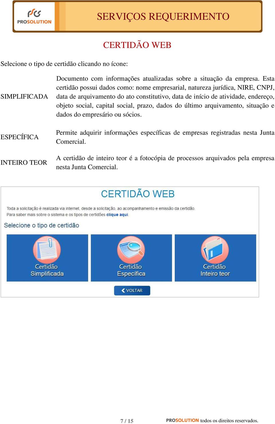 objeto social, capital social, prazo, dados do último arquivamento, situação e dados do empresário ou sócios.