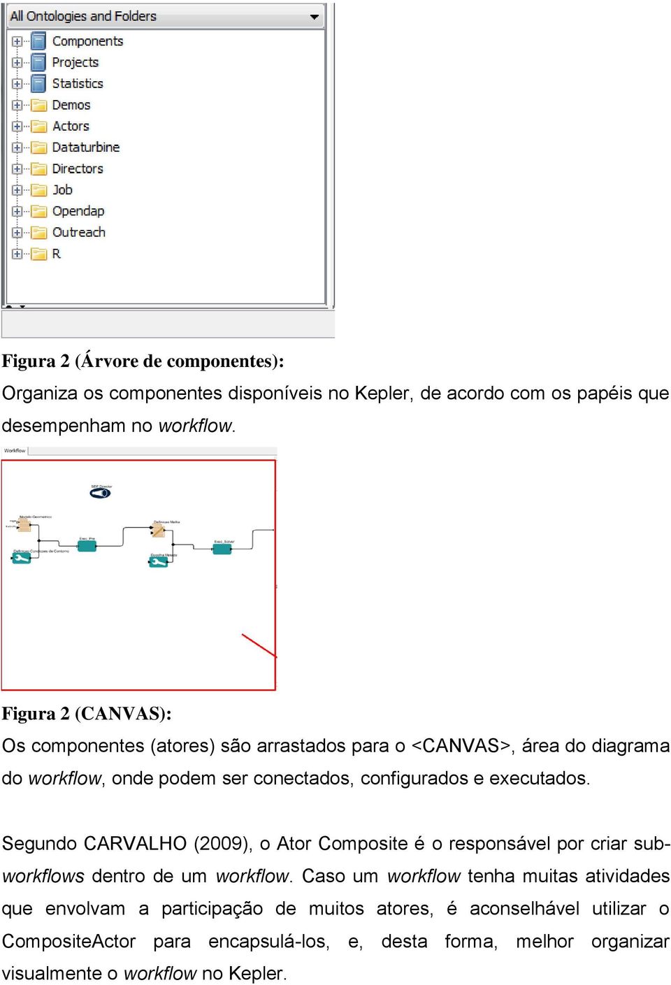 executados. Segundo CARVALHO (2009), o Ator Composite é o responsável por criar subworkflows dentro de um workflow.