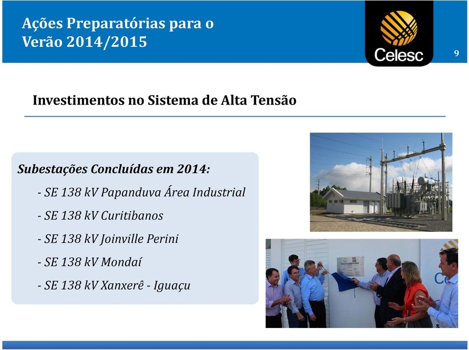 Papanduva Área Industrial SE 138 kv Curitibanos