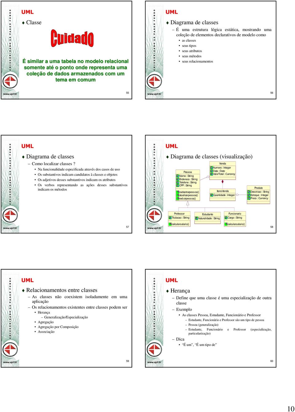 Na funcionalidade especificada através dos casos de uso Os substantivos indicam candidatos à classes e objetos Os adjetivos desses substantivos indicam os atributos Os verbos representando as ações