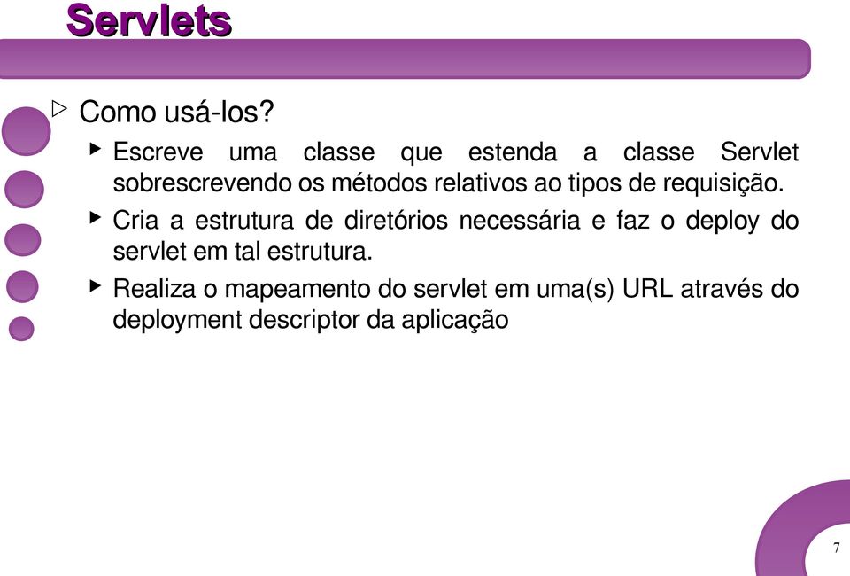 relativos ao tipos de requisição.