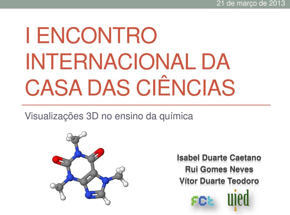 Visualizações 3D no ensino da química