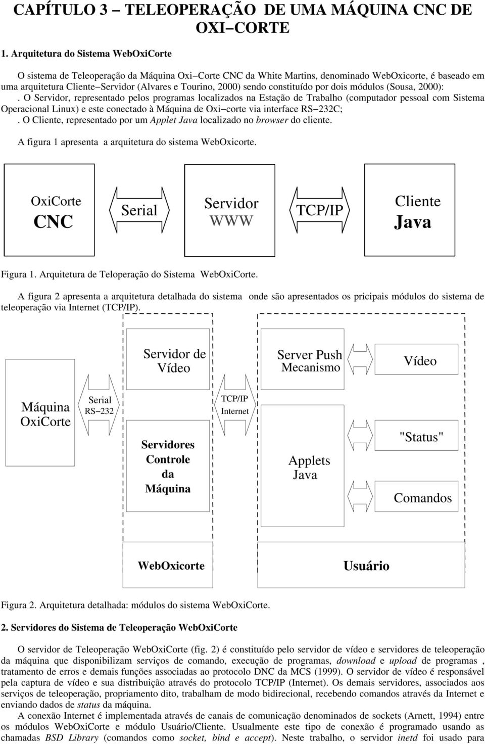 sendo constituído por dois módulos (Sousa, 2000):.