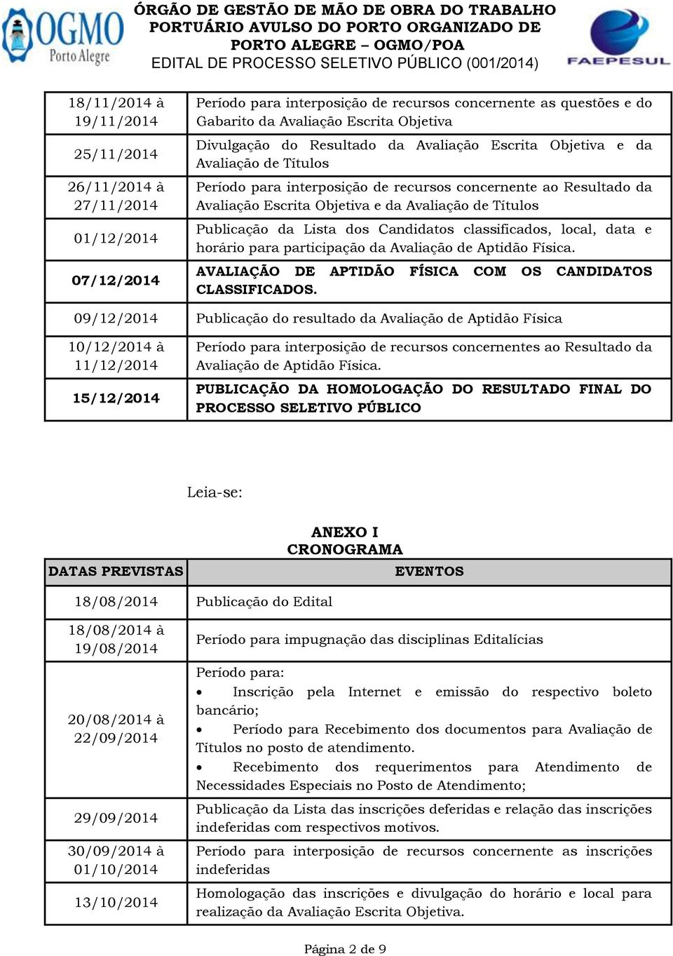 da Lista dos Candidatos classificados, local, data e horário para participação da Avaliação de Aptidão Física. AVALIAÇÃO DE APTIDÃO FÍSICA COM OS CANDIDATOS CLASSIFICADOS.