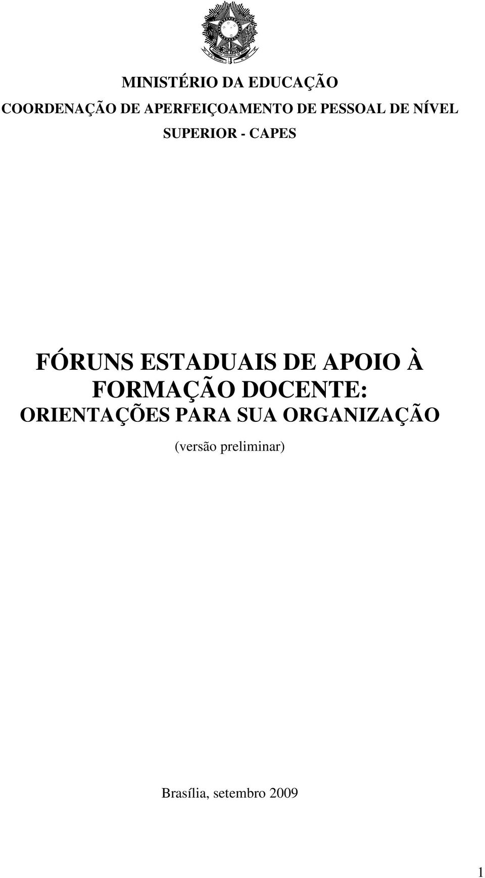 DE APOIO À FORMAÇÃO DOCENTE: ORIENTAÇÕES PARA SUA