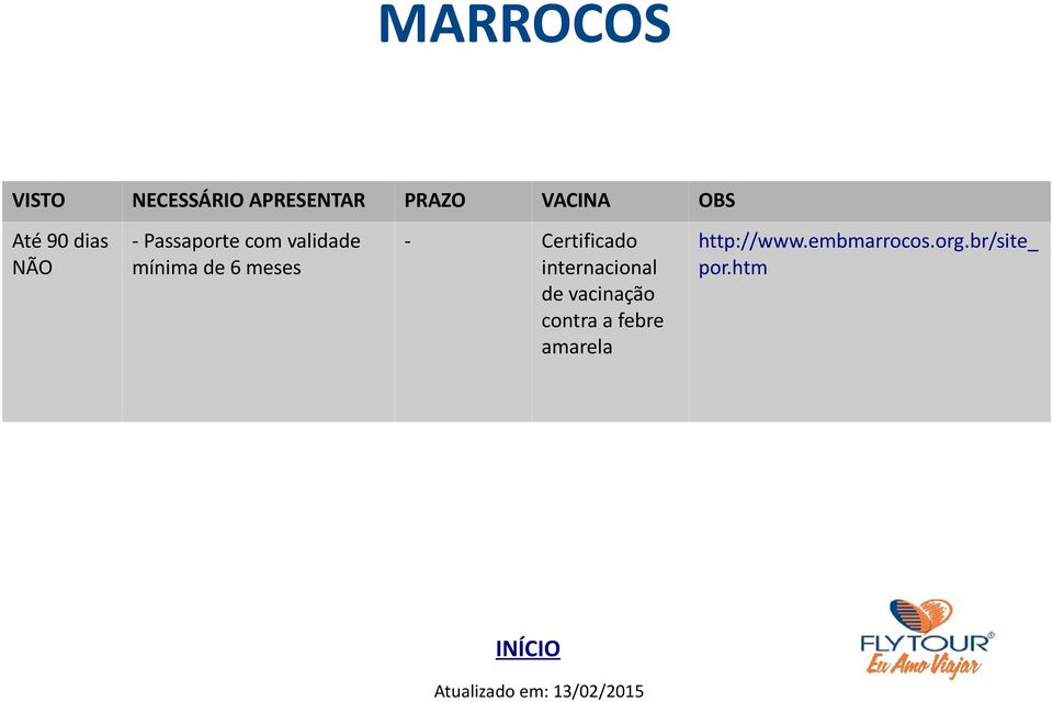 meses - Certificado internacional de vacinação contra a