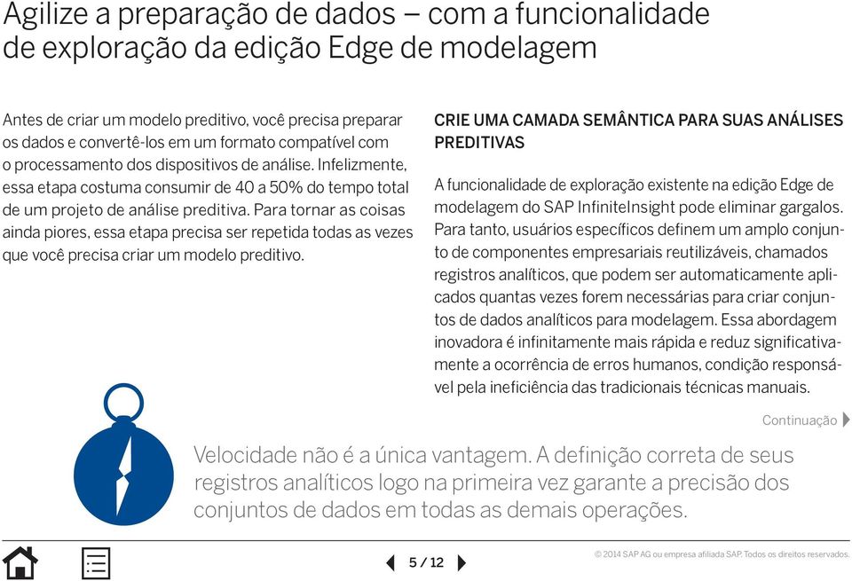 Para tornar as coisas ainda piores, essa etapa precisa ser repetida todas as vezes que você precisa criar um modelo preditivo.