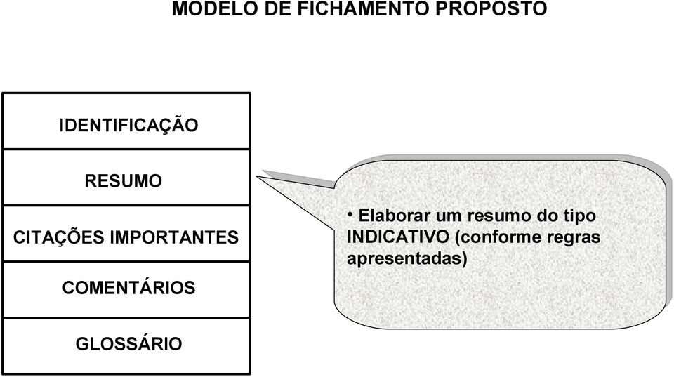 IMPORTANTES COMENTÁRIOS Elaborar um