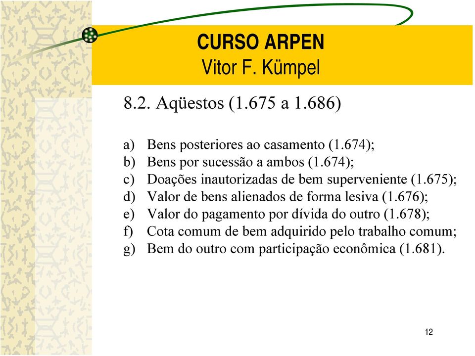 675); d) Valor de bens alienados de forma lesiva (1.