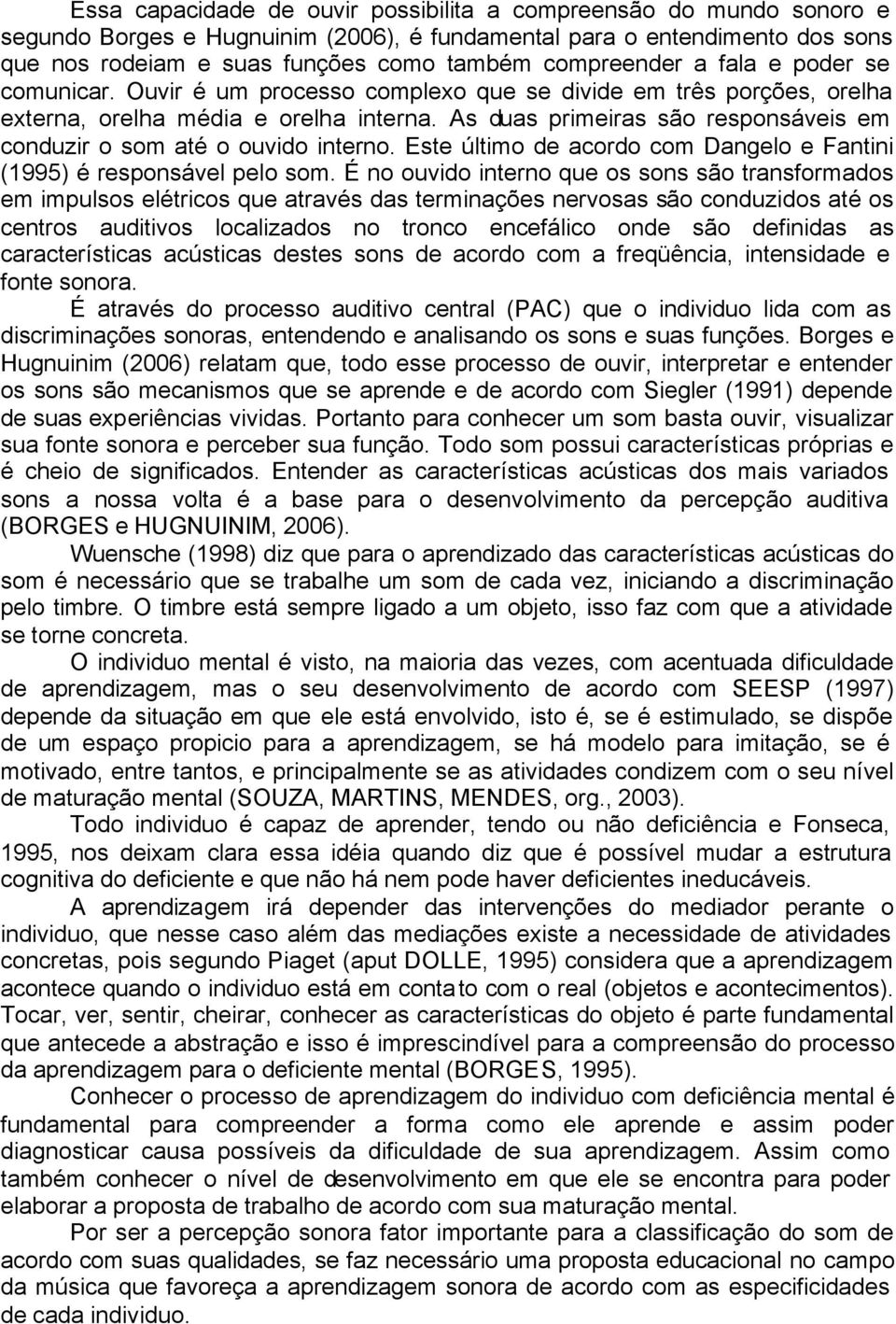 As duas primeiras são responsáveis em conduzir o som até o ouvido interno. Este último de acordo com Dangelo e Fantini (1995) é responsável pelo som.